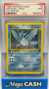 Pokémon - PSA 9 1ST Edition Articuno 2/62 Holo Fossil - Mega Cash Sydney