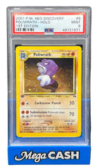 Pokémon - PSA 9 1ST Edition Poliwrath Holo 9/75 Neo Discovery - Mega Cash Sydney