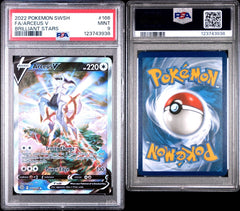 Pokemon - PSA 9 Arceus V - Brilliant Stars 166/172 - Mega Cash Sydney