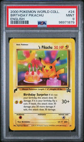 Pokรฉmon - PSA 9 - Birthday Pikachu Pokemon World Collection - Mega Cash Sydney