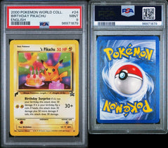 Pokémon - PSA 9 - Birthday Pikachu Pokemon World Collection - Mega Cash Sydney