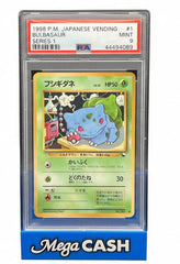 Pokémon PSA 9 - Bulbasaur - Japanese Vending Series 1 - Mega Cash Sydney