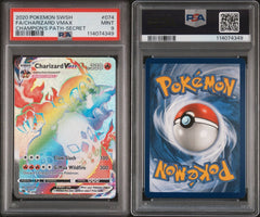 Pokémon - PSA 9 - Charizard Vmax 074/073 - Champions Path - Mega Cash Sydney