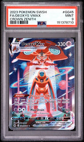 Pokémon - PSA 9 Deoxys Vmax GG45/GG70 Crown Zenith - Mega Cash Sydney