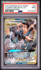 Pokémon - PSA 9 Lucario & Melmetal Gx 120/214 Unbroken Bonds - Mega Cash Sydney