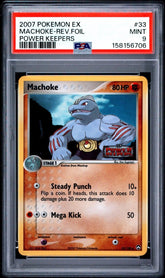 Pokémon - PSA 9 Machoke 33/108 EX Power Keepers Rev Holo - Mega Cash Sydney