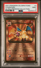 Pokémon - PSA 9 Metal Charizard 4/102 Celebrations UPC Promo - Mega Cash Sydney