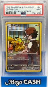 Pokémon - PSA 9 Pikachu 241/236 Cosmic Eclipse - Mega Cash Sydney