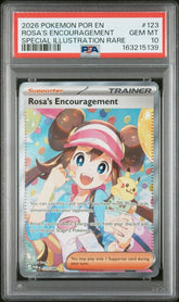Pokemon - Rosa’s Encouragement 123/088 PSA 10 - Perfect Order - Mega Cash Sydney
