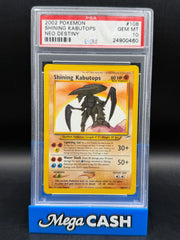 Pokémon - Shining Kabutops 108/105 PSA 10 - Mega Cash Sydney