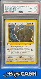Pokémon - Shining Noctowl 1st Edition 110/105 PSA 8 - Mega Cash Sydney