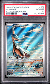 Pokemon - Skarmory IR 209/191 PSA 10 Surging Sparks - Mega Cash Sydney