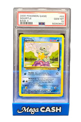 Pokémon - Squirtle - Base Set 2 - 93/130 - PSA 10 GEM MT - Mega Cash Sydney