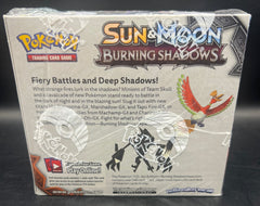 Pokemon - Sun & Moon burning Shadows Booster Box - Mega Cash Sydney