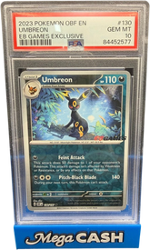 Pokémon - Umbreon EB Games Stamp 130/197 PSA 10 - Mega Cash Sydney