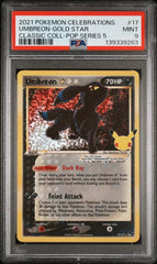 Pokemon- Umbreon Gold Star 17/17 PSA 9- Classic Collection - Mega Cash Sydney