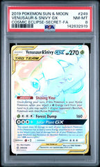 Pokémon - Venusaur & Snivy PSA 8 - 249/236 Cosmic Eclipse FA - Mega Cash Sydney