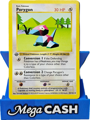 Porygon 39/102 First 1st Edition Shadowless Base Set 1999 NM - Mega Cash Sydney
