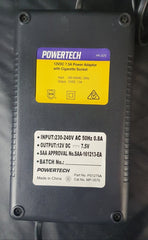 Powertech - MP3575 - Regulated Switchmode Power Supply 100-240VAC to 12VDC 7.5A with Cigarette Socket - Mega Cash Sydney