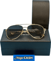 PRADA SUNGLASSES W/ CASE & BOX RRP $607 | SPR 73Z ZVN - 5D1 140 3N - Mega Cash Sydney