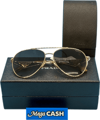 PRADA SUNGLASSES W/ CASE & BOX RRP $607 | SPR 73Z ZVN - 5D1 140 3N - Mega Cash Sydney