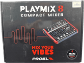 PROEL - Playmix8 - 8 Channel PA Mixer with DFX USB Player & Bluetooth - Mega Cash Sydney