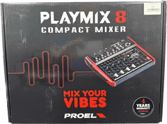 PROEL - Playmix8 - 8 Channel PA Mixer with DFX USB Player & Bluetooth - Mega Cash Sydney
