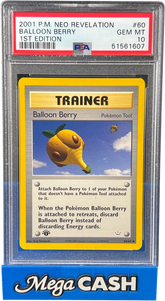PSA 10 1ST Edition Balloon Berry 60/64 Neo Revelation - Mega Cash Sydney