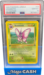 PSA 10 1ST EDITION VENOMOTH NON HOLO 29/64 - Mega Cash Sydney