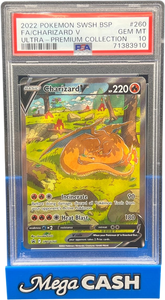 PSA 10 Charizard V SWSH260 Chairzard UPC Promo - Mega Cash Sydney