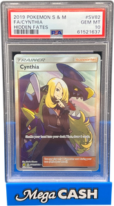 PSA 10 Cynthia SV82/SV94 Hidden Fates - Mega Cash Sydney