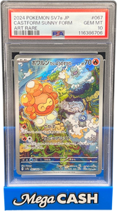 PSA 10 Japanese Castform Sunny Form 067/064 - Mega Cash Sydney