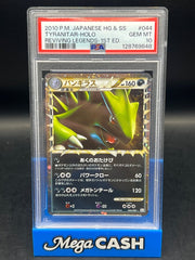 PSA 10 Japanese Tyranitar 044/080 Reviving Legend 1ST Edition - Mega Cash Sydney