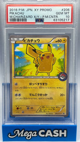 PSA 10 Pikachu Pokemon Center Promo 206/XY-P - Mega Cash Sydney