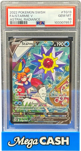 PSA 10 Starmie V - Astral Radiance - TG13/TG30 - Mega Cash Sydney