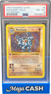 PSA 8 1ST Edition Machamp 8/102 - Mega Cash Sydney