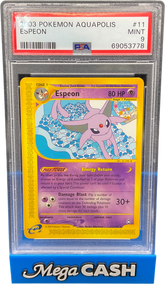 PSA 9 Espeon Aquapolis 11/147 - Mega Cash Sydney