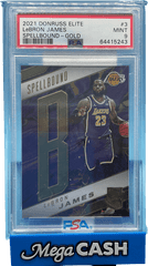 PSA 9 LeBron James 2021 Donruss Elite - Mega Cash Sydney