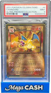 PSA 9 Metal Charizard 4/102 Celebrations UPC Promo - Mega Cash Sydney
