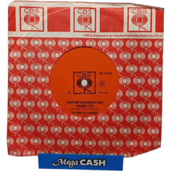 PYTHON LEE JACKSON - "Your Mother Should Have Warned You" - Record - Vinyl 7" - Mega Cash Sydney