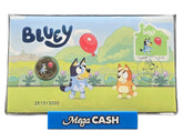 RAM - 2024 - Bluey $1 Carded Coloured Coin - Limited Edition 2619/3000 - Mega Cash Sydney