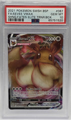 Pokemon - PSA 10 Eevee Vmax SWSH087 Shining Fates ETB BSP