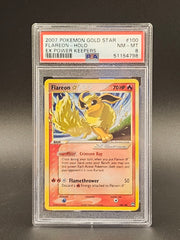 2007 Flareon Gold Star Holo Power Keepers - PSA 8