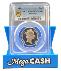 1988 PCGS PR69DCAM 20c Coin