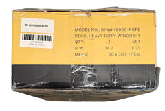 OZI 4X4 - 6000lbs Winch (suitable for quadbikes) - BI-WIN6000-ROPE
