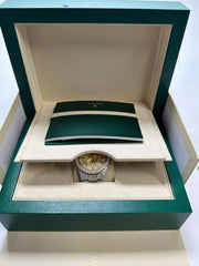 2017 Iced-Out Rolex Sky Dweller 42mm Two Tone Steel & Yellow - 326933