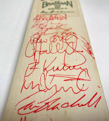 Bradman International Challenge Bowral 2003 Bradman XI v England Signed Mini Bat