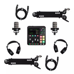 RODE - DUO PODCAST KIT - Two-person Podcasting Kit - Black