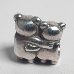 Pandora - Bear Hug - Sterling Silver Charm with 14K Gold Heart #791395