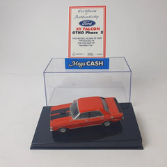 1:43 Biante - Ford Falcon XY GTHO Phase 3 - Vermilion Fire - Certification Card